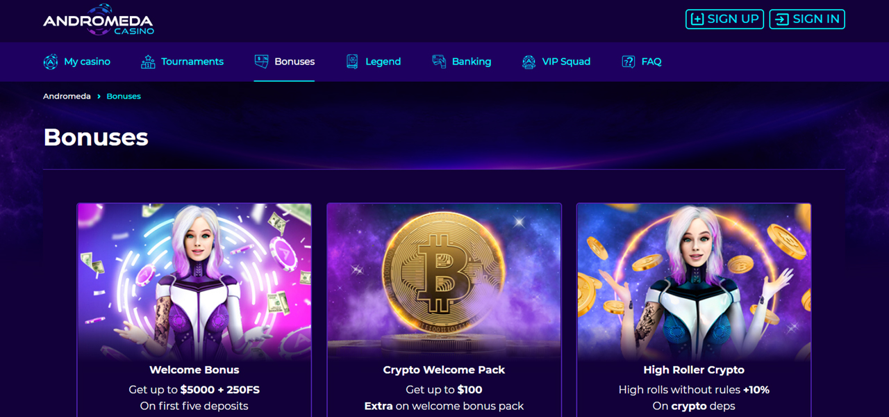 andromeda casino review