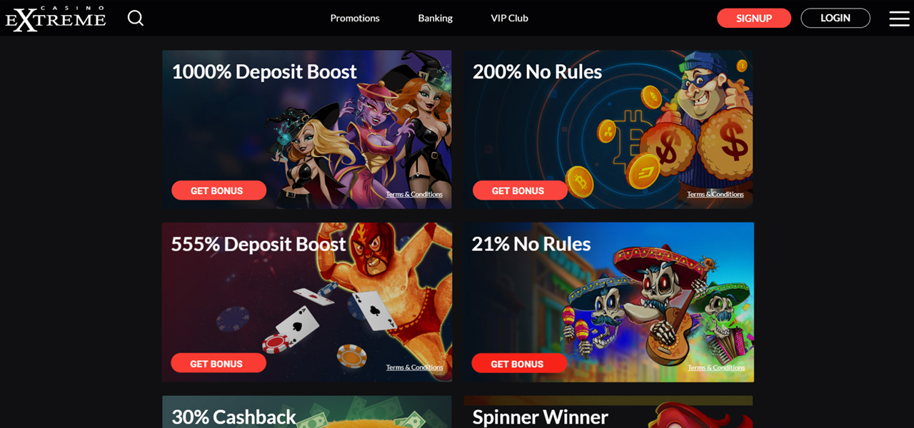 casino extreme no deposit bonus