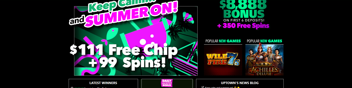 uptown aces no deposit bonus codes