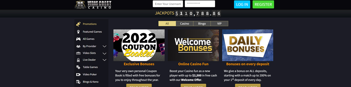 vegas crest casino no deposit bonus codes