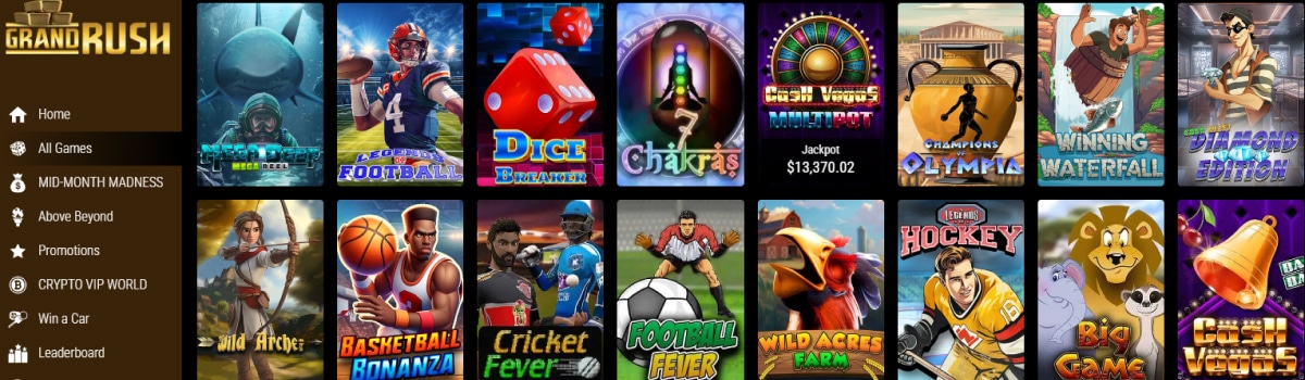 Grand Rush Casino Games